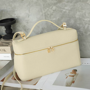 महिलाओं के कैजुअल चमड़े का हैंडबैग, क्रॉसबॉडी कंधे बैग असली चमड़े का बैग लंच बैग - Product Image 5