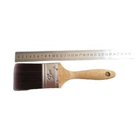 Pinceaux de peinture murale DIY de fabricants renommés, manche en bois en forme de queue de castor, poils plats, personnalisables OEM, pinceaux Flytools