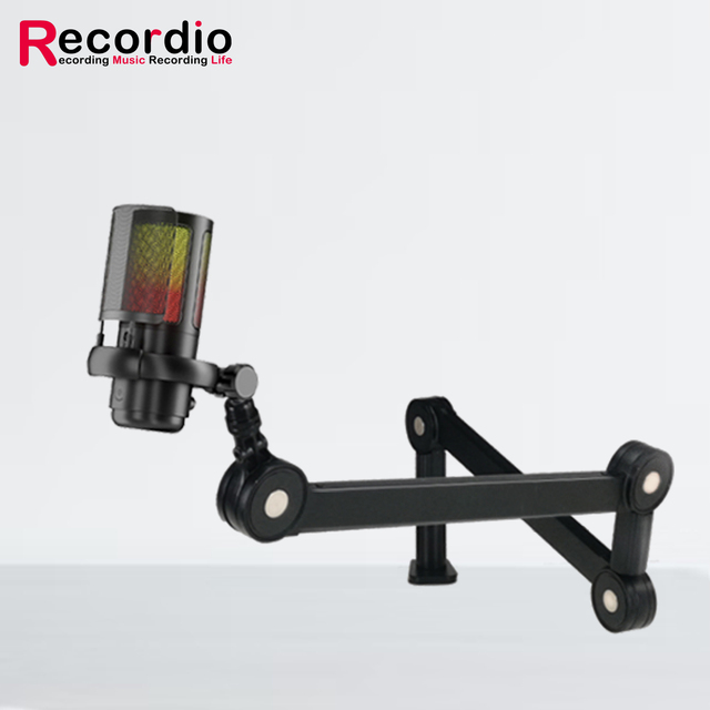 GAZ-70 Recordio Exclusive Plastic Table Microphone Stand with 360 Adjustment for Professional Podcast Equipment