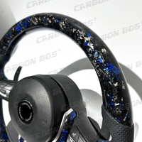 Volant en fibre de carbone forgé bleu, directement de l'usine, pour BMW G20 G38 F10 F30 F50 F31 F35 E90 E92 E45 F30 E46 X5, style personnalisé