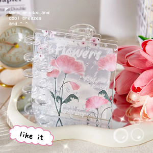 Album <span class=keywords><strong>photo</strong></span> miniature de collection Kpop de haute qualité, personnalisable, avec 40 pochettes, 3 pouces, motif floral, feuille d'or, mini album en acrylique - Product Image 5