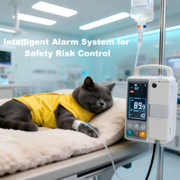 Pompe à perfusion vétérinaire Débit réglable Pompe IV anti-débit libre pour clinique vétérinaire Hôpital pour animaux Utilisation en soins intensifs