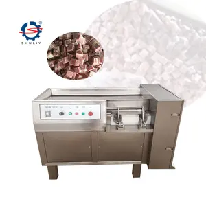 Home Use Stainless Steel Commercial Fresh Chicken Cutter Cubic Dicer Dice Frozen Meat Cube Cut Machine