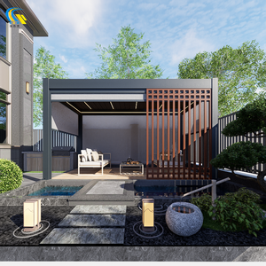 175 Pergola Réglable Étanche Rétractable Gazebo Motorisé En Aluminium Gazebo Extérieur Réglable Persienne Toit <span class=keywords><strong>Jardin</strong></span> Pavillon - Product Image 2