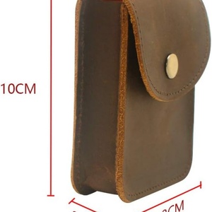 Personalized Leather Playing Card Case Storage Box Single Deck Leather Playing Card Pouch Holder for Poker and Bridge - Product Image 3