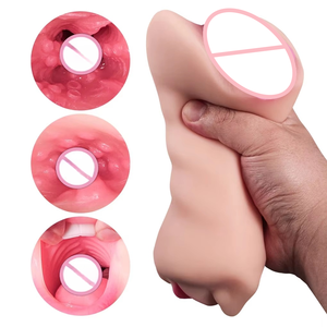 Sex Toy pour Hommes Adultes, Poupée <span class=keywords><strong>Sexuelle</strong></span> à Double Design pour Sexe Oral, GQ12 - Product Image 3