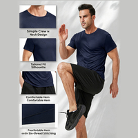 Vêtements d'entraînement personnalisés pour hommes, t-shirts amples pour hommes, vêtements de sport pour la course à pied, vêtements en maille extensible à séchage rapide