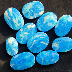 Vente en gros CrystalHola : Larimar artificiel de haute qualité, tendance mode, pierre de palmier, décoration bohème, spécimens éducatifs, Noël - Product Image 1