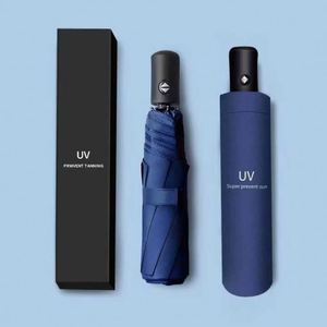 ร่มกัน UV คุณภาพสูง OEM ขายส่ง แบบอัตโนมัติเต็มรูปแบบ 8K พร้อมโลโก้สั่งทำ เปิดแบบแมนนวล พร้อมกล่องของขวัญป้องกัน - Product Image 3