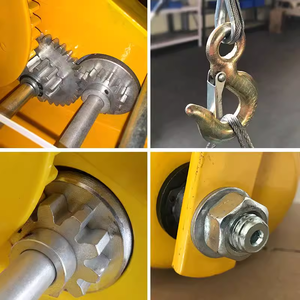 כננת ידנית עם מנוע ידני 1800 ליברות עם בלם חיכוך - Product Image 2