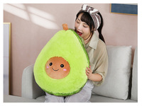 Groothandel Kinderen Cartoon Dieren Zachte Kawaii Schattige Pluche Kussen Fruit Avocado Gevulde Pluche Pop Speelgoed