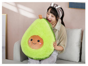 بيع بالجملة أطفال الكرتون الحيوان لينة kawaii لطيف plushi أفخم وسادة الفاكهة أفوكادو محشوة أفخم لعبة دمية - Product Image 6