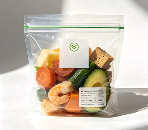 Freezer Bags 40 <b>Pack</b>, Leakproof Food Storage Bags, Expandable Bottom Freshness Lock Bags, BPA Free Food Safe Freezer Bags - Product Image 1