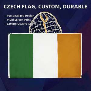 Drapeau national irlandais rectangulaire 2*3 pieds, durable, écologique, séchage rapide, 100% polyester, imprimé à l'écran, drapeau personnalisé - Product Image 2