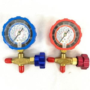 Manomètre analogique Hongsen HS-466 NAL à 1 voie pour la charge de réfrigérant de climatiseur R410A R22 R134a R404A - Product Image 2
