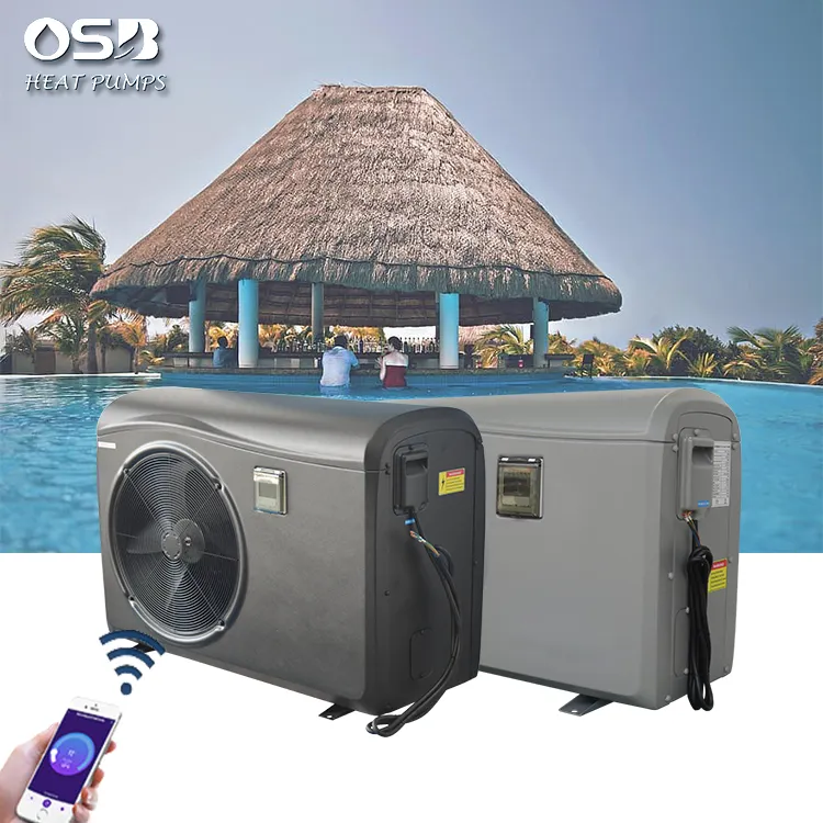 Inversor dc 3.6-31kw, alta cop r32 wifi inversor 12kw piscina spa bomba de calor elétrica aquecedor elétrico 6kw 11kw bomba de calor bomba de calor
