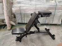 Banc de musculation multifonctionnel réglable en acier inoxydable pour exercices de musculation, triceps et biceps