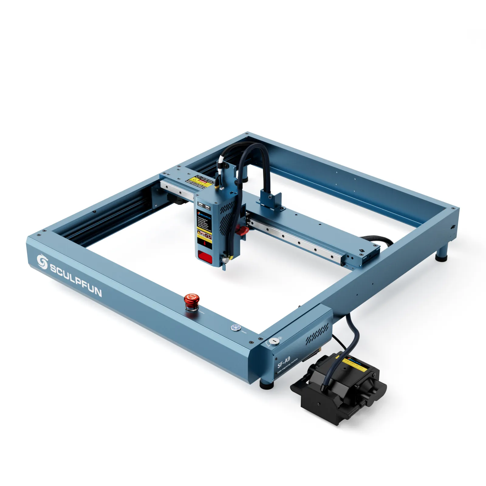 Marcador de vidro 3D SCULPFUN SF-A9 para casa, usando máquinas de corte e gravação a laser CNC para madeira, diodo de mesa