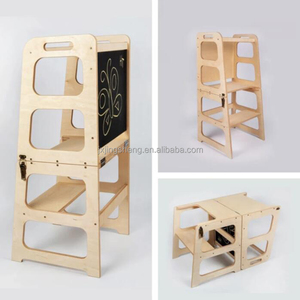 <span class=keywords><strong>Torre</strong></span> <span class=keywords><strong>de</strong></span> aprendizaje Montessori para niños, taburete <span class=keywords><strong>de</strong></span> paso <span class=keywords><strong>de</strong></span> madera sólida, Color madera - Product Image 5