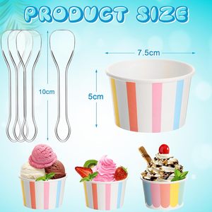 Vaso de Papel para Helado de Alta Calidad, Personalizado, Desechable, para Gelato y Postres, Contenedor de Papel de Grado Alimenticio - Product Image 2