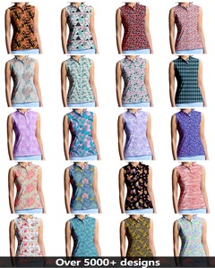 Poliéster Blancos logo Negro Naranja <span class=keywords><strong>Azul</strong></span> Mujeres <span class=keywords><strong>Rayas</strong></span> Polos Camisa Camisetas <span class=keywords><strong>Polo</strong></span> Nuevo diseño para mujeres - Product Image 2