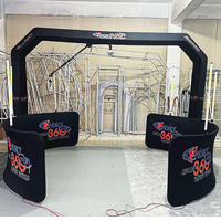 Dropshipping - Cabine photo 360° personnalisée avec logo, en alliage d'aluminium, télécommande, boîtier en bois pour appareil photo reflex