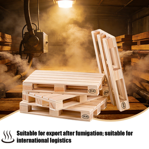 Pallet in Legno di Pino a 4 Vie di Ingresso, Standard Europeo Comune nell'Unione Europea, per Magazzino e Spedizioni - Product Image 2