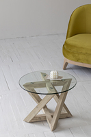 Tables basses de salon contemporaines Wabi Sabi au design unique en pin recyclé pour la maison