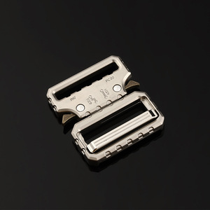 Boucle à dégagement latéral en alliage d'argent pour chaussures, sacs, vêtements – Accessoire de quincaillerie durable - Product Image 2