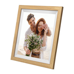 Marco de Fotos de Madera con Pantalla HD de Rotación Automática, Pantalla Táctil de Madera Maciza, WiFi para Decoración de Pared con <span class=keywords><strong>Collage</strong></span>, Compatible con MP3 y AVI - Product Image 2