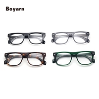 Boyarn haute qualité classique acétate cadres lunettes carré tortue lunettes conception optique lunettes cadre usine