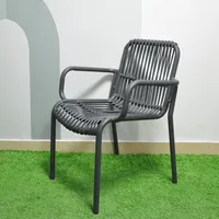 Rattan Aluminum Wicker Chair, French Bistro