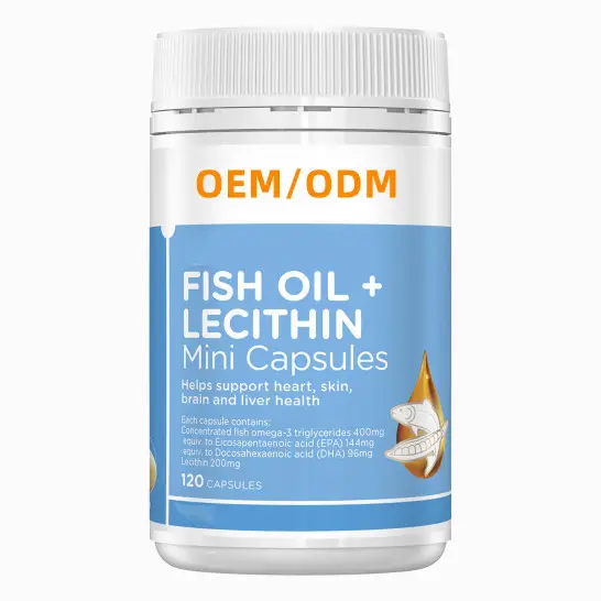 Dầu Cá Omega 3 Chất Lượng Cao Bán Sỉ Từ Nhà Máy HALAL Viên Nang Mềm 1000Mg/EPA + DHA