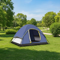 Tentes pliantes quatre saisons imperméables à une chambre, en tissu Oxford fait main, avec poteaux en fibre de verre double couche, pour le camping en gros