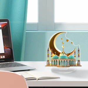 Decoración Temática de Ramadán DAMAI, Adornos Acrílicos para el Hogar con Diseño de Castillo Lunar, Adornos Decorativos para las Fiestas - Product Image 5