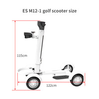 Chariot de Golf Électrique à Quatre Roues pour Homme avec Batterie au Lithium, Chariot de Golf Pratique, Trottinette de Golf Électrique