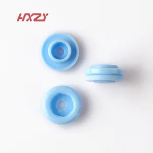 snap button t5 Recycle material Mesh Hair Band Plastic Snap Button Elastic Hair Band for Women