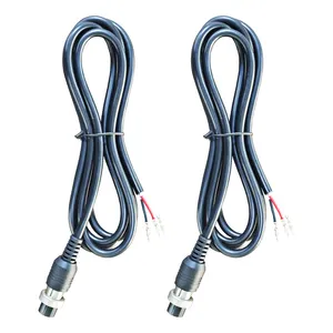 3芯电缆22awg黑色PVC纯铜连接线航空接头电缆3芯电源线定制
