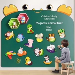 Imanes de Refrigerador con Diseño de Animales y Frutas, Adhesivos Magnéticos Suaves, Multifuncionales, de Dibujos Animados, Regalo Educativo para Niños, ChangChen - Product Image 3