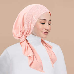 Nouveau chapeau incurvé en dentelle - Convient à toutes les saisons pour femmes, chapeau pull-over doux et respirant avec deux queues, style chapeau d'<span class=keywords><strong>avion</strong></span> - Product Image 3