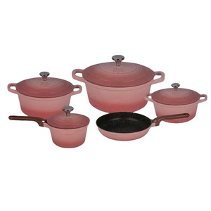 9-teiliges Küchen-Antihaft-Topf-und Pfannen <span class=keywords><strong>set</strong></span> Antihaft-Aluminium-Kochgeschirrset mit Keramik beschichtung töpfen und Bratpfannen - Product Image 1