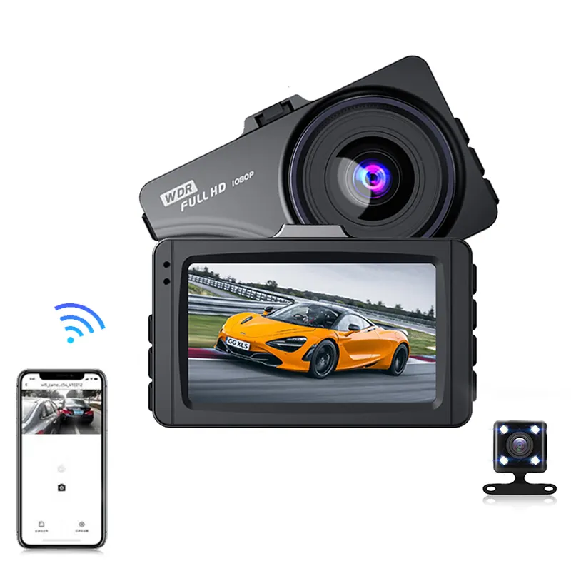 3 inch LCD Screen Dash Cam 1080P Full HD Camera for Cars G-Sensor Night Vision Loop Recording Driving Recorder