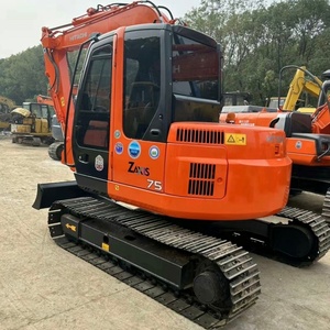Japan original secondhand construction <b>machinery</b> Hitachi zx75 excavator <b>used</b> 7 ton small excavator machine for sale - Product Image 1