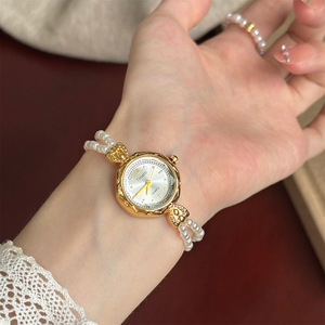 Nouvelle <span class=keywords><strong>montre</strong></span>-<span class=keywords><strong>bracelet</strong></span> Timetti en perles fines, style rétro, luxe léger, exquise, pour <span class=keywords><strong>femme</strong></span>, avec cadran à aiguilles et petit mouvement à quartz - Product Image 2