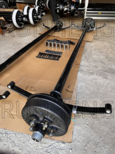 Assale per Rimorchio di Alta Qualità 3500 libbre 5*4.5PCD, Assemblaggio Assale Dritto per Rimorchio con Sospensione a Balestra [Vendita Diretta dalla Fabbrica] - Product Image 4