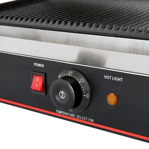 Grille-pain électrique professionnel en acier inoxydable 220V antiadhésif à tête unique <span class=keywords><strong>pour</strong></span> <span class=keywords><strong>panini</strong></span> et hamburgers – Excellent rapport qualité-prix - Product Image 6