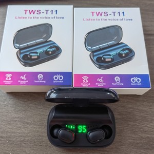 Auricolari TWS <span class=keywords><strong>T11</strong></span> Personalizzati In-Ear per Gaming e Sport, Stereo Wireless 5.4, Display Digitale, Indicatore Batteria, ANC, IPX6, Bassa Latenza - Product Image 5