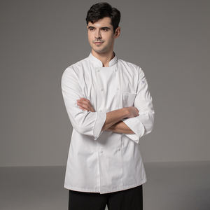 Zhenyao uniforme <span class=keywords><strong>da</strong></span> Chef <span class=keywords><strong>per</strong></span> uomo e donna manica lunga autunno e inverno abbigliamento <span class=keywords><strong>da</strong></span> <span class=keywords><strong>lavoro</strong></span> e <span class=keywords><strong>Bar</strong></span> cucina occidentale pasticceria negozio di torte - Product Image 4