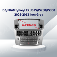 Lecteur vidéo Android Meihua, cadre gris foncé pour autoradio, compatible avec LEXUS IS/IS250/IS300 2005-2013, avec faisceau de câblage