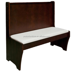 <span class=keywords><strong>Banquette</strong></span> en bois Dossier Sièges antiques Cabine de <span class=keywords><strong>restaurant</strong></span> à cadre en bois - Product Image 4